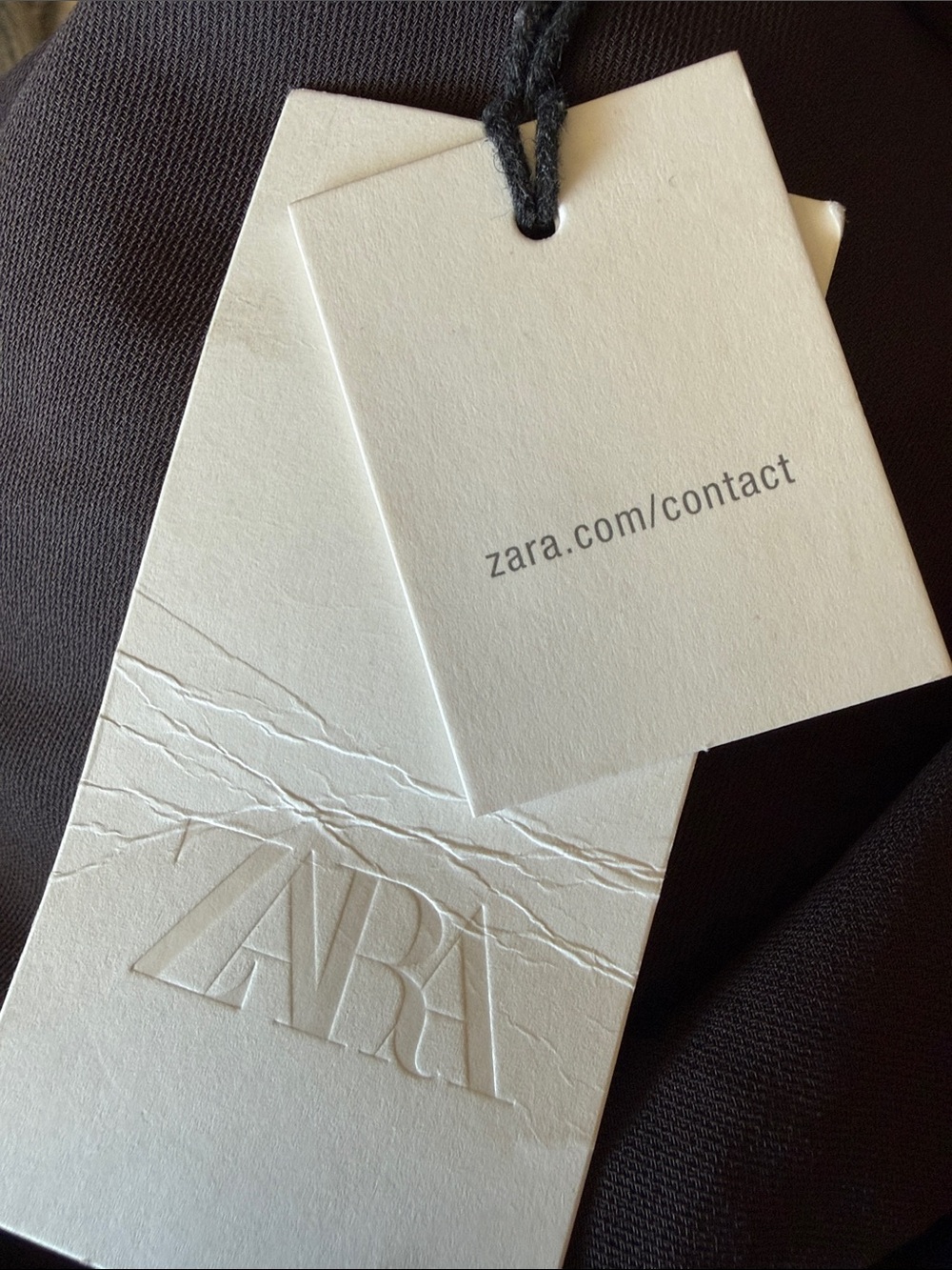 Zara Long Sleeve Wrap Dress - Dark Brown -
Draped NWT Sz S - Picture 6 of 7